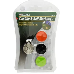 Accelerated Golf Cap Clip with 3 Magnetic Ball Markers Tools