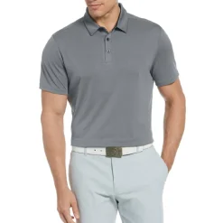 Accelerated Golf Eco Birdseye - Off Left Chest Shirt Polo Short Sleeve Golf Apparel