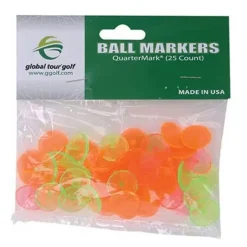 Accelerated Golf Quarter Sized Neon Ball Markers Tools