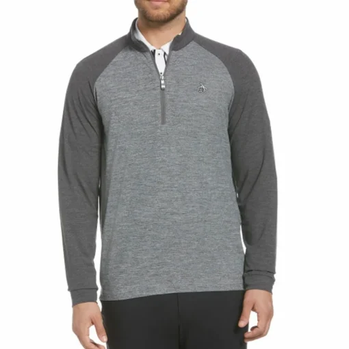 Accelerated Golf Raglan 1/4 Zip Lightweight Outerwear Pullover Golf Apparel
