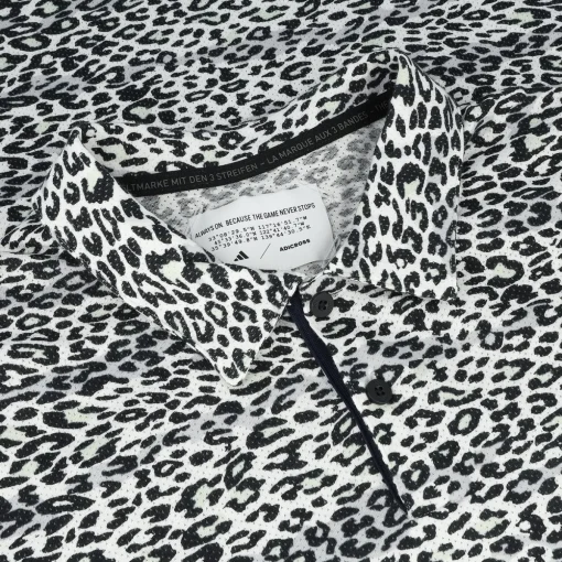 Adidas AdiCross Leopard Shirt Polo Short Sleeve Golf Apparel