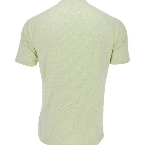 Adidas Adicross Monogram Mock Neck Shirt Polo Short Sleeve Golf Apparel