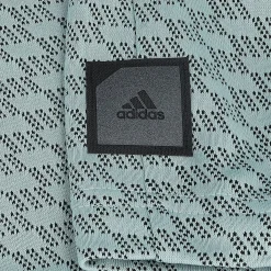 Adidas Adicross Monogram Mock Neck Shirt Polo Short Sleeve Golf Apparel