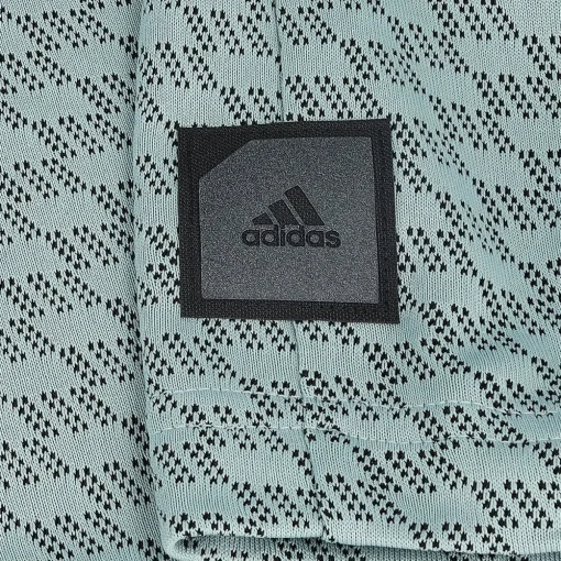 Adidas Adicross Monogram Mock Neck Shirt Polo Short Sleeve Golf Apparel