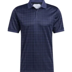 Adidas Adicross Plaid Shirt Polo Short Sleeve Golf Apparel