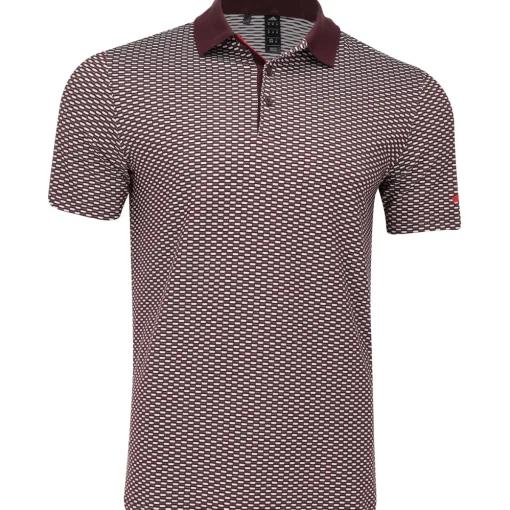 Adidas Beyond Textured Shirt Polo Short Sleeve Golf Apparel