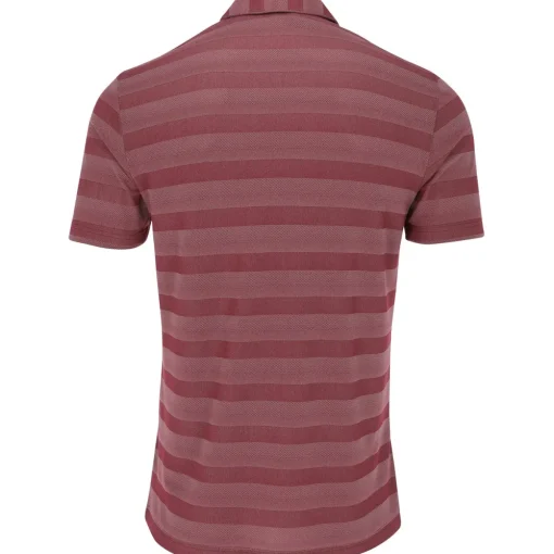 Adidas 2-Color Stripe Shirt Polo Short Sleeve Golf Apparel