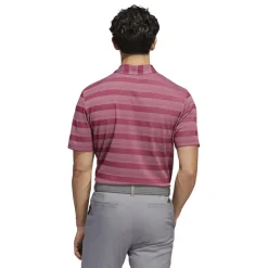 Adidas 2-Color Stripe Shirt Polo Short Sleeve Golf Apparel