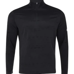 Adidas Core Printed Quarter Zip Outerwear Pullover Golf Apparel