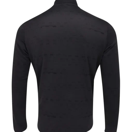 Adidas Core Printed Quarter Zip Outerwear Pullover Golf Apparel
