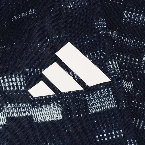 Adidas Core Printed Quarter Zip Outerwear Pullover Golf Apparel