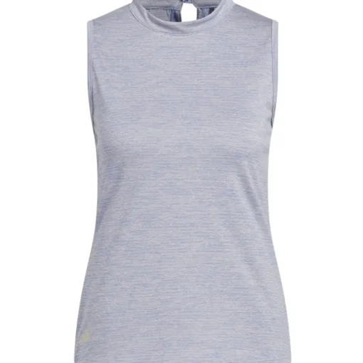 Adidas Essentials Heathered Mock-Neck Shirt T-Shirt Golf Apparel