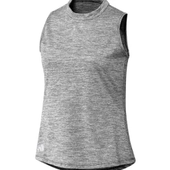 Adidas Essentials Heathered Mock-Neck Shirt T-Shirt Golf Apparel