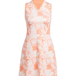 Adidas Floral Dress Polo Short Sleeve Golf Apparel