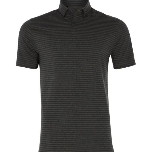 Adidas Go To Stripe Shirt Polo Short Sleeve Golf Apparel