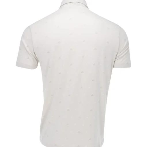 Adidas Go-To Mini-Crest Print Shirt Polo Short Sleeve Golf Apparel