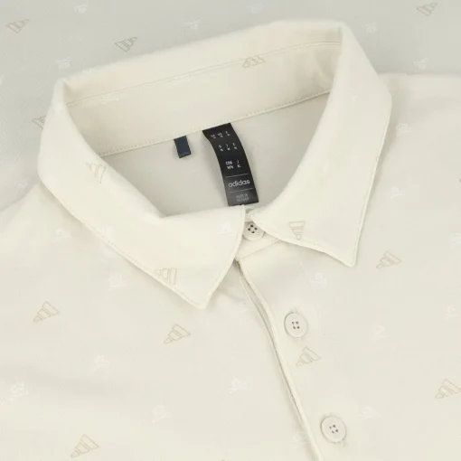 Adidas Go-To Mini-Crest Print Shirt Polo Short Sleeve Golf Apparel