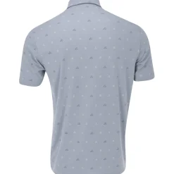 Adidas Go-To Mini-Crest Print Shirt Polo Short Sleeve Golf Apparel