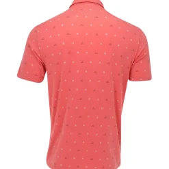 Adidas Go-To Mini-Crest Print Shirt Polo Short Sleeve Golf Apparel