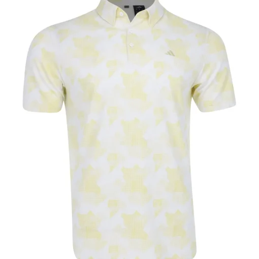 Adidas GoTo Printed Shirt Polo Short Sleeve Golf Apparel