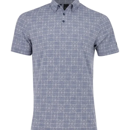 Adidas Go-To Printed Shirt Polo Short Sleeve Golf Apparel