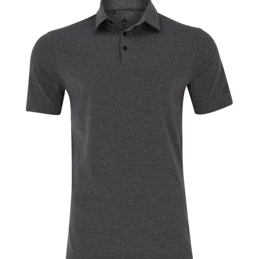Adidas Heather Shirt Polo Short Sleeve Golf Apparel