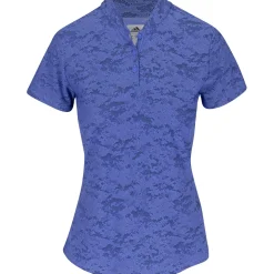 Adidas Jacquard Shirt Polo Short Sleeve Golf Apparel