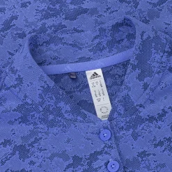 Adidas Jacquard Shirt Polo Short Sleeve Golf Apparel