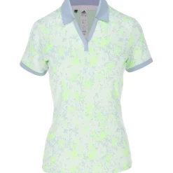 Adidas Jacquard Shirt Polo Short Sleeve Golf Apparel