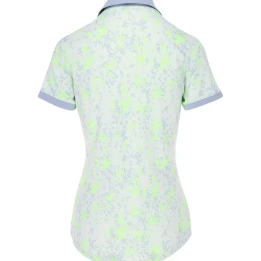 Adidas Jacquard Shirt Polo Short Sleeve Golf Apparel