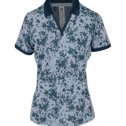 Adidas Jacquard Shirt Polo Short Sleeve Golf Apparel