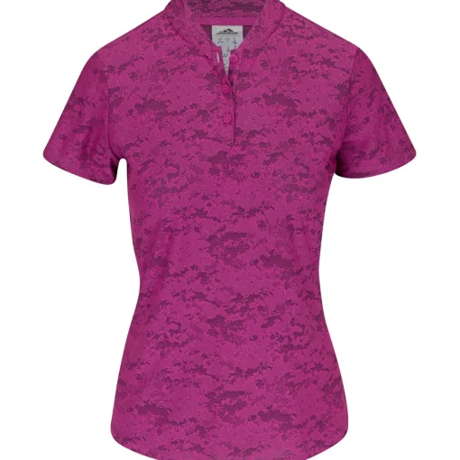 Adidas Jacquard Shirt Polo Short Sleeve Golf Apparel