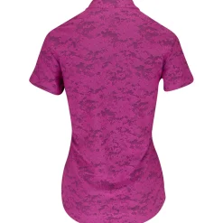 Adidas Jacquard Shirt Polo Short Sleeve Golf Apparel