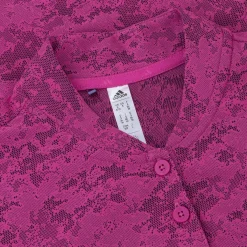 Adidas Jacquard Shirt Polo Short Sleeve Golf Apparel