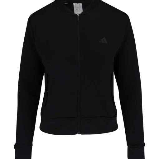 Adidas Knit Bomber Outerwear Jacket Golf Apparel
