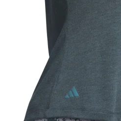 Adidas Melange Shirt Polo Short Sleeve Golf Apparel