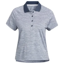 Adidas Melange Shirt Polo Short Sleeve Golf Apparel