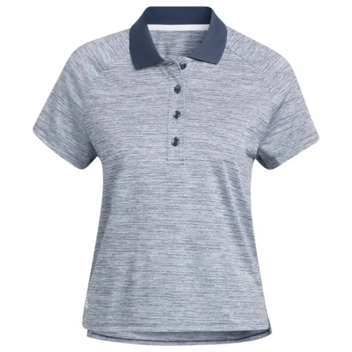 Adidas Melange Shirt Polo Short Sleeve Golf Apparel
