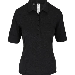 Adidas Melange Shirt Polo Short Sleeve Golf Apparel