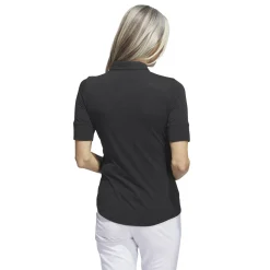 Adidas Melange Shirt Polo Short Sleeve Golf Apparel