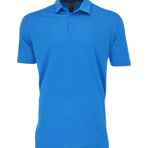 Adidas Ottoman Pencil Stripe Shirt Polo Short Sleeve Golf Apparel