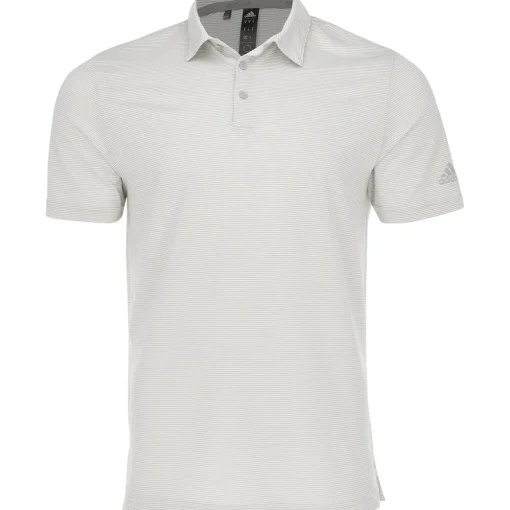 Adidas Ottoman Pencil Stripe Shirt Polo Short Sleeve Golf Apparel