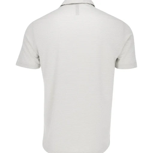 Adidas Ottoman Pencil Stripe Shirt Polo Short Sleeve Golf Apparel