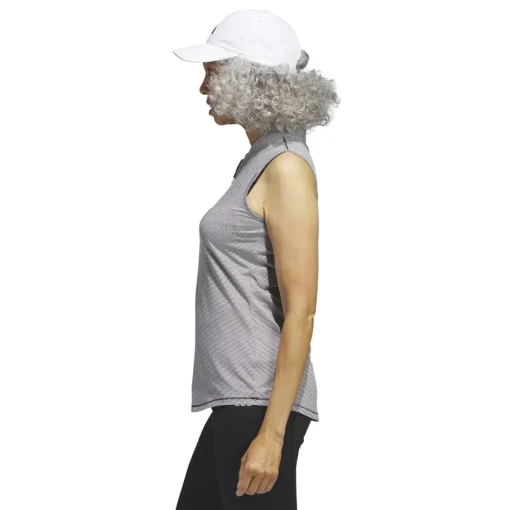 Adidas Ottoman Two Tone Sleeveless Shirt Polo Short Sleeve Golf Apparel