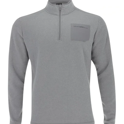 Adidas Pocket Quarter Zip Outerwear Pullover Golf Apparel