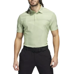 Adidas Shapes Jacquard Shirt Polo Short Sleeve Golf Apparel