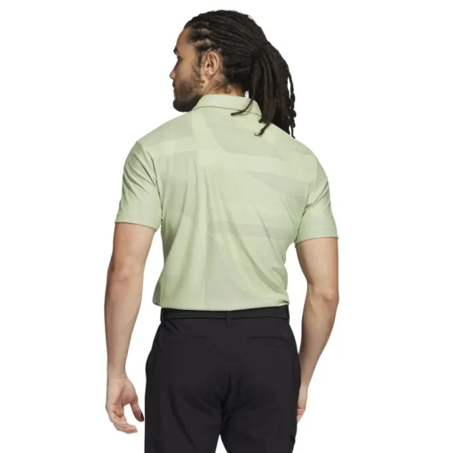 Adidas Shapes Jacquard Shirt Polo Short Sleeve Golf Apparel