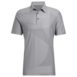 Adidas Shapes Jacquard Shirt Polo Short Sleeve Golf Apparel