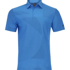 Adidas Shapes Jacquard Shirt Polo Short Sleeve Golf Apparel