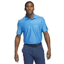 Adidas Shapes Jacquard Shirt Polo Short Sleeve Golf Apparel